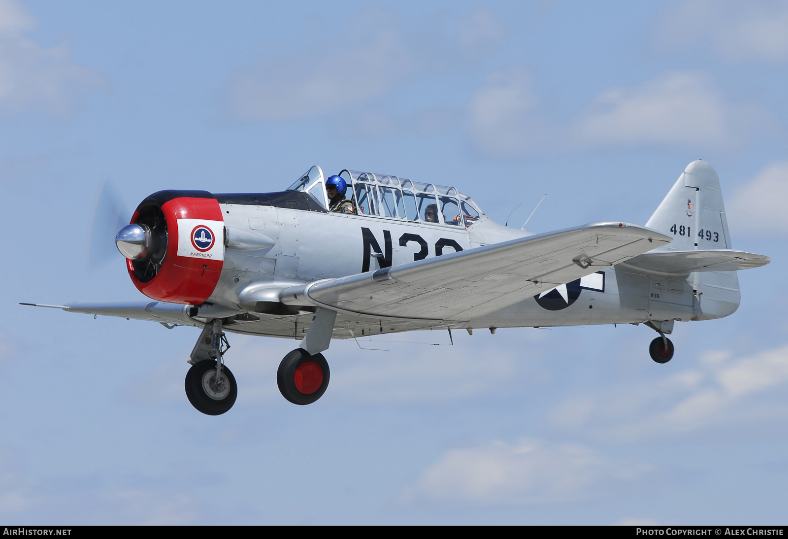 Aircraft Photo of N36 / 481493 | North American AT-6D Texan | USA - Air Force | AirHistory.net #113914