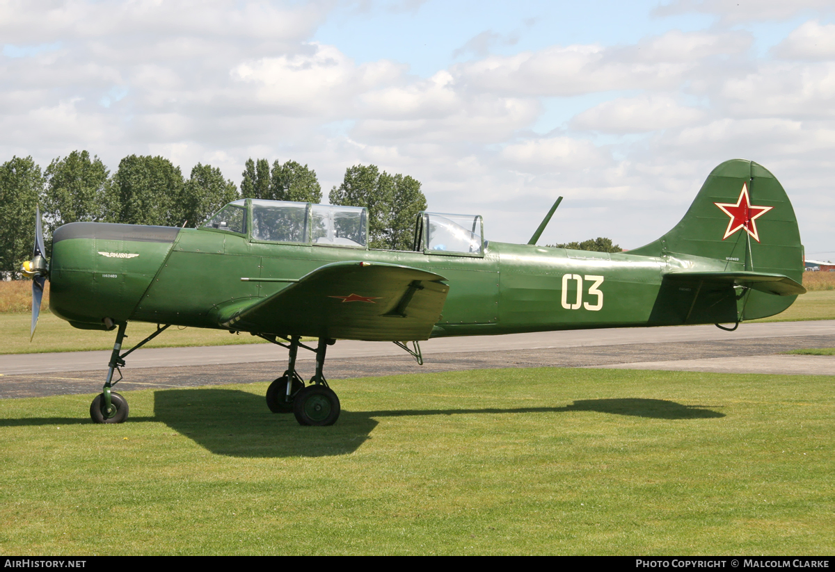 Aircraft Photo of G-CEIB / 03 | Yakovlev Yak-18A | Soviet Union - Air Force | AirHistory.net #114011