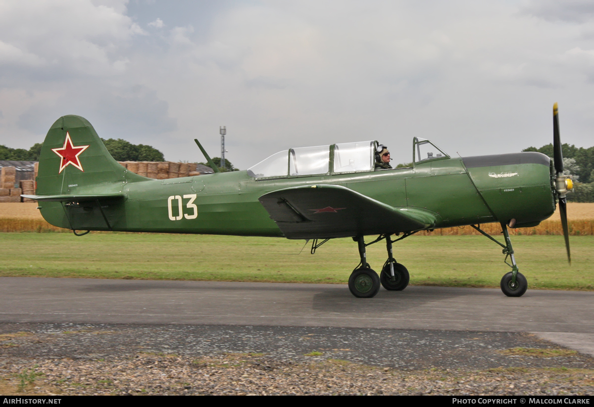 Aircraft Photo of G-CEIB / 03 | Yakovlev Yak-18A | Soviet Union - Air Force | AirHistory.net #114015