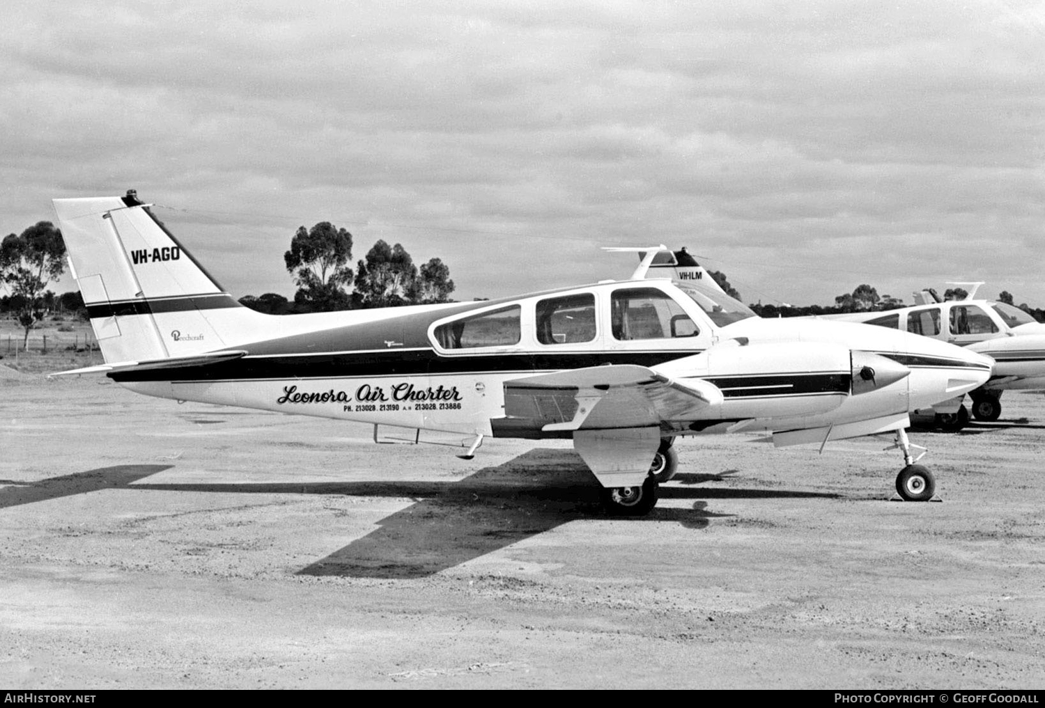Aircraft Photo of VH-AGO | Beech D55 Baron | Leonora Air Charter - LAC | AirHistory.net #114042