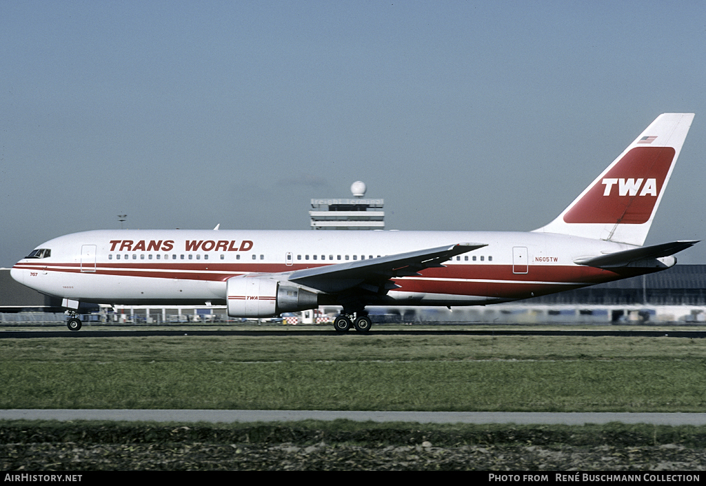 Aircraft Photo of N605TW | Boeing 767-231(ER) | Trans World Airlines - TWA | AirHistory.net #114107