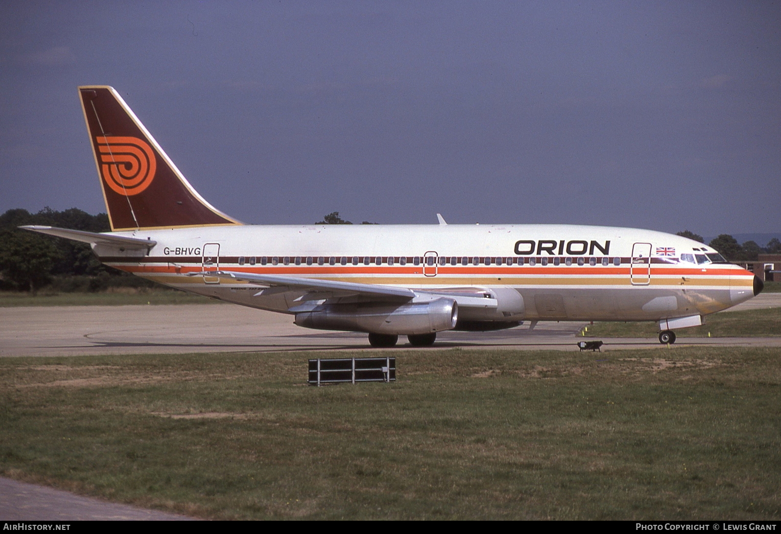Aircraft Photo of G-BHVG | Boeing 737-2T5/Adv | Orion Airways | AirHistory.net #114163