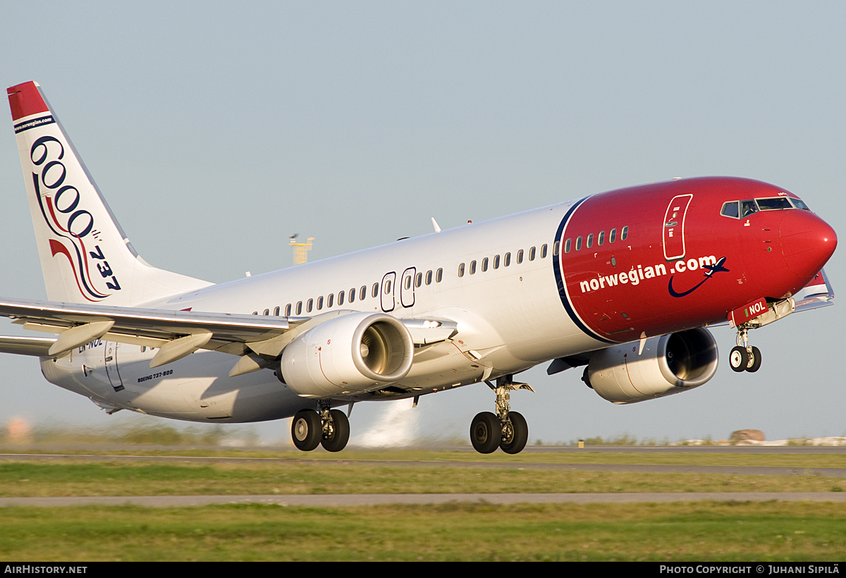 Aircraft Photo of LN-NOL | Boeing 737-8Q8 | Norwegian | AirHistory.net #114195