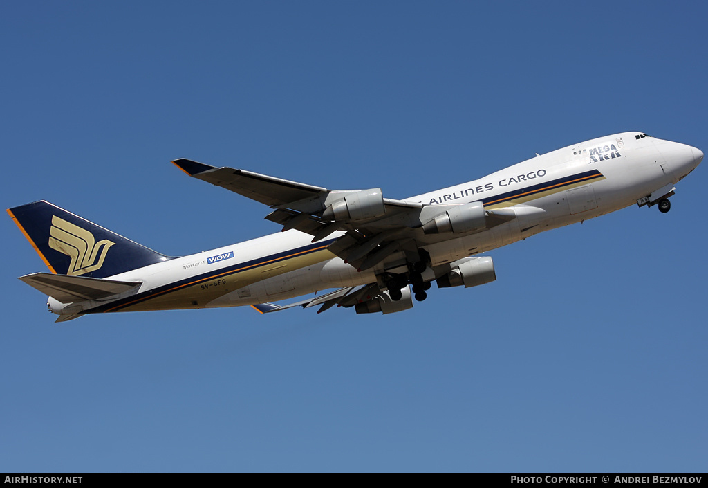 Aircraft Photo of 9V-SFG | Boeing 747-412F/SCD | Singapore Airlines Cargo | AirHistory.net #114241