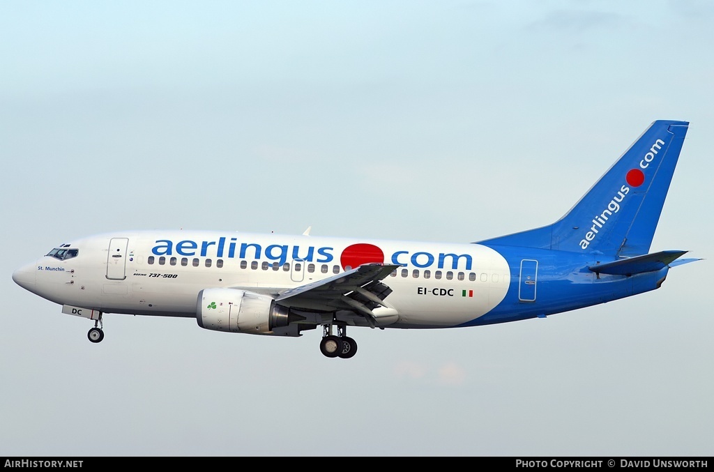 Aircraft Photo of EI-CDC | Boeing 737-548 | Aer Lingus | AirHistory.net #114258
