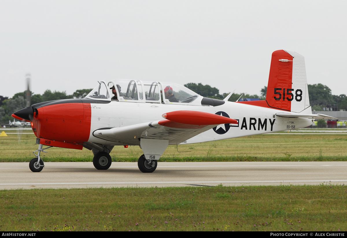 Aircraft Photo of N19DE / 55-158 | Beech T-34A Mentor | USA - Army | AirHistory.net #114292