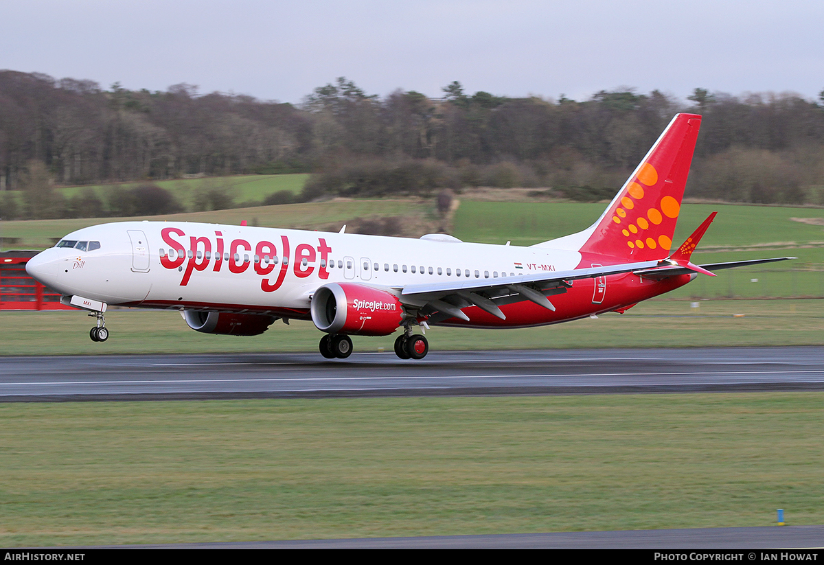Aircraft Photo of VT-MXI | Boeing 737-8 Max 8 | SpiceJet | AirHistory.net #114297