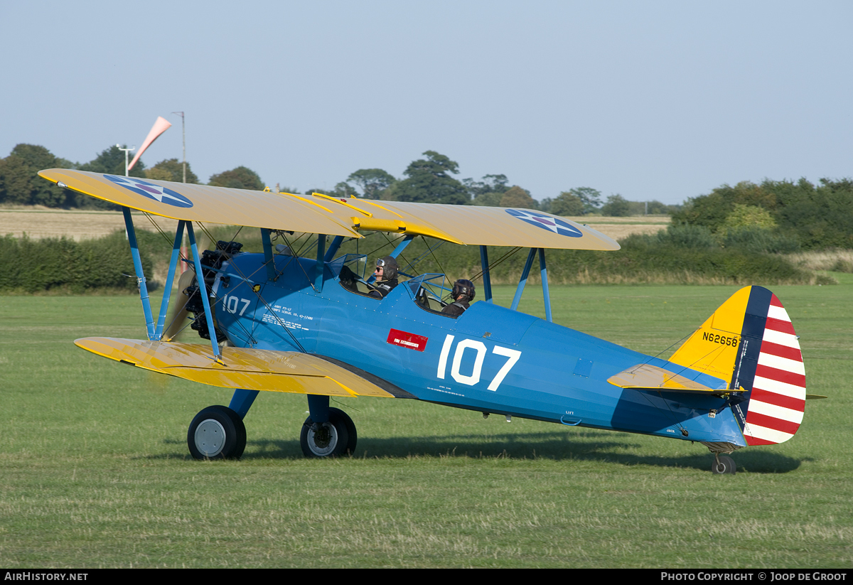 Aircraft Photo of N62658 / 42-17491 | Boeing PT-17 Kaydet (A75N1) | USA - Army | AirHistory.net #114415