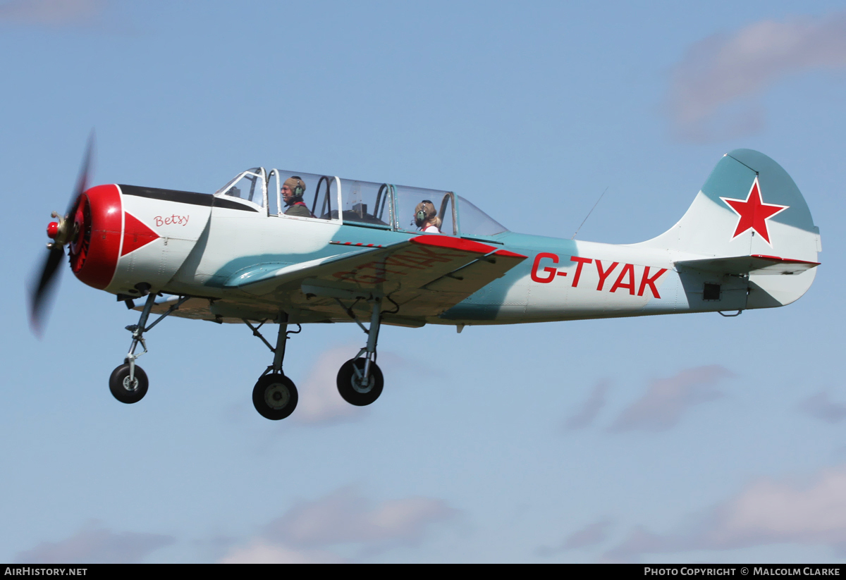 Aircraft Photo of G-TYAK | Yakovlev Yak-52 | Soviet Union - Air Force | AirHistory.net #114433