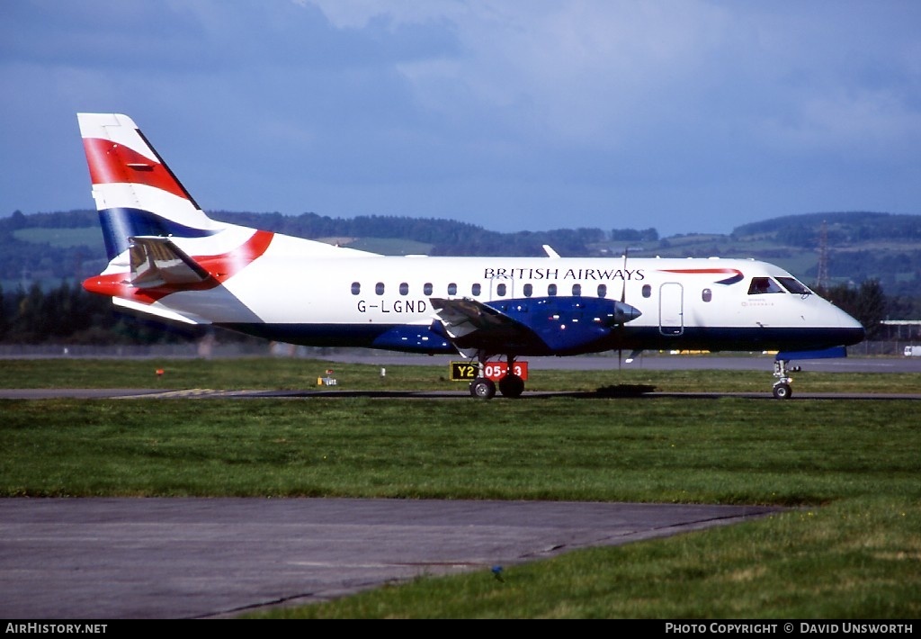 Aircraft Photo of G-LGND | Saab 340B | British Airways | AirHistory.net #114518