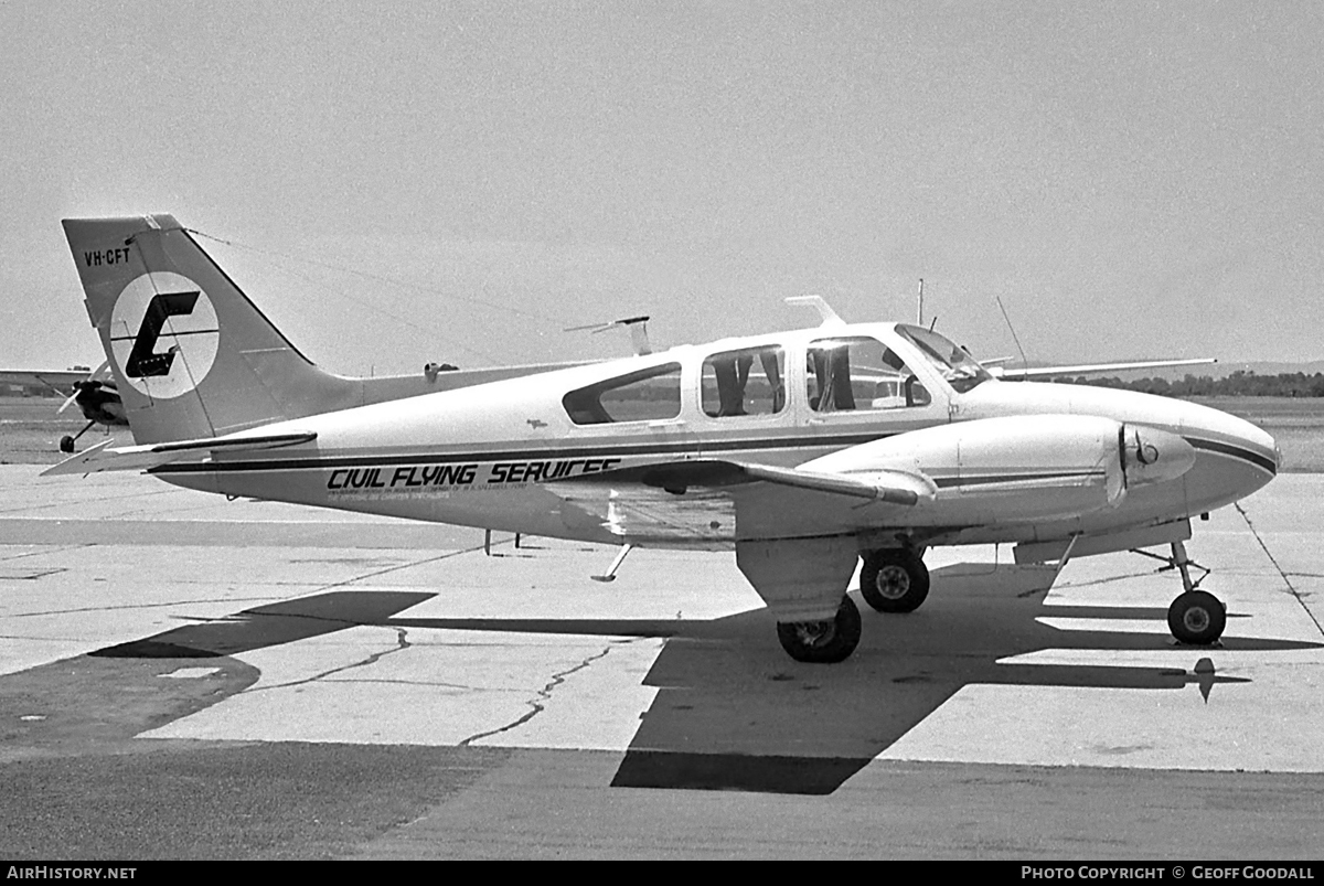 Aircraft Photo of VH-CFT | Beech A55 Baron (95-A55) | Civil Flying Services | AirHistory.net #114529