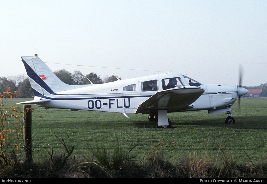 Aircraft Photo of OO-FLU | Piper PA-28R-201 Cherokee Arrow III | Omni Flight | AirHistory.net #114543