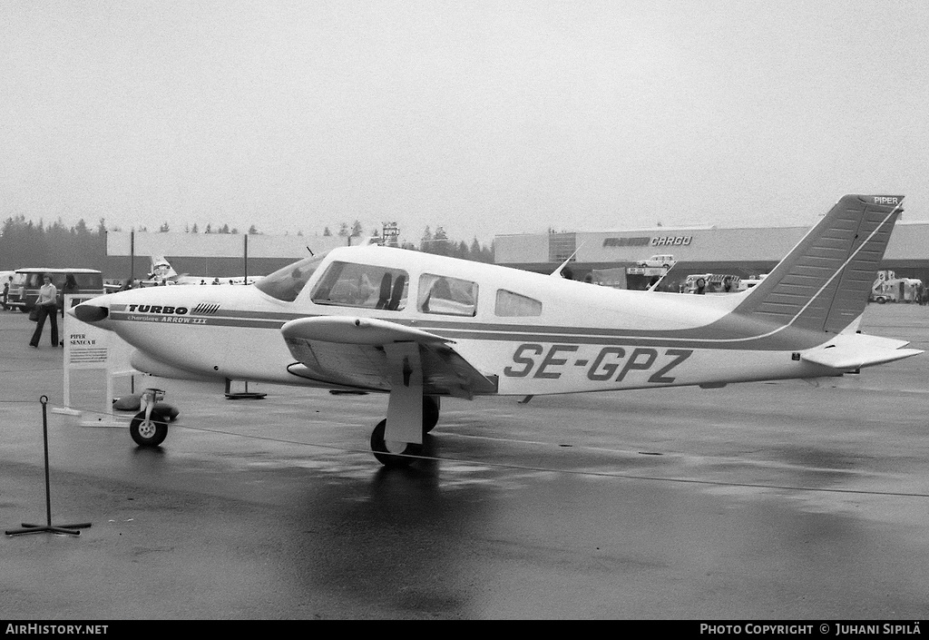 Aircraft Photo of SE-GPZ | Piper PA-28R-201T Turbo Cherokee Arrow III | AirHistory.net #114568