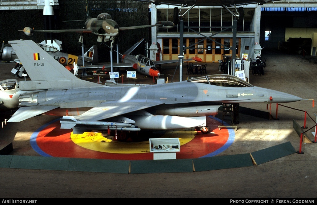 Aircraft Photo of FA-01 | General Dynamics F-16A Fighting Falcon | Belgium - Air Force | AirHistory.net #114596