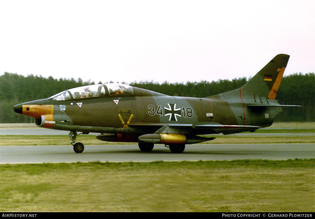 Aircraft Photo of 3418 | Fiat G-91T/3 | Germany - Air Force | AirHistory.net #114611