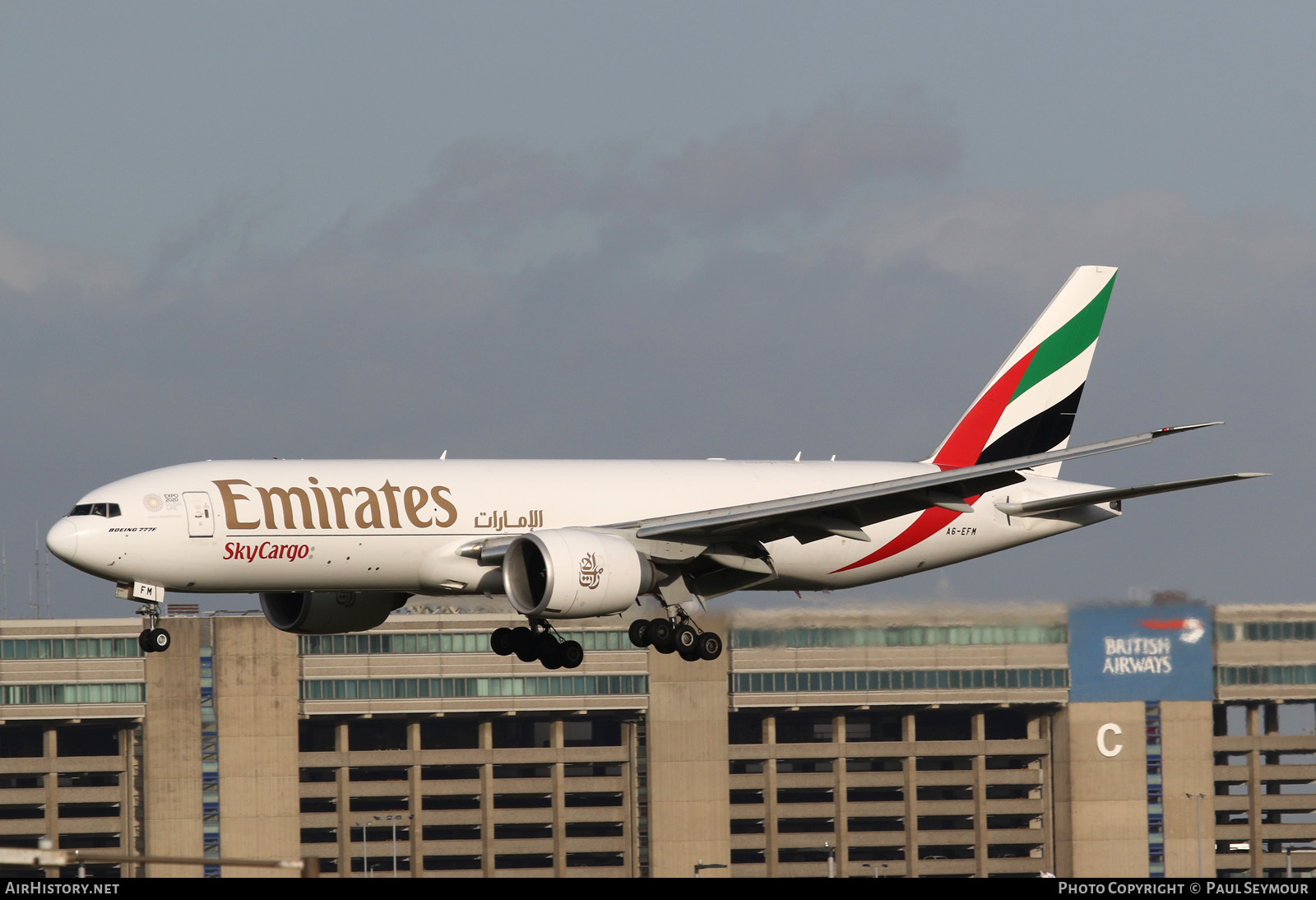 Aircraft Photo of A6-EFM | Boeing 777-F1H | Emirates SkyCargo | AirHistory.net #114664