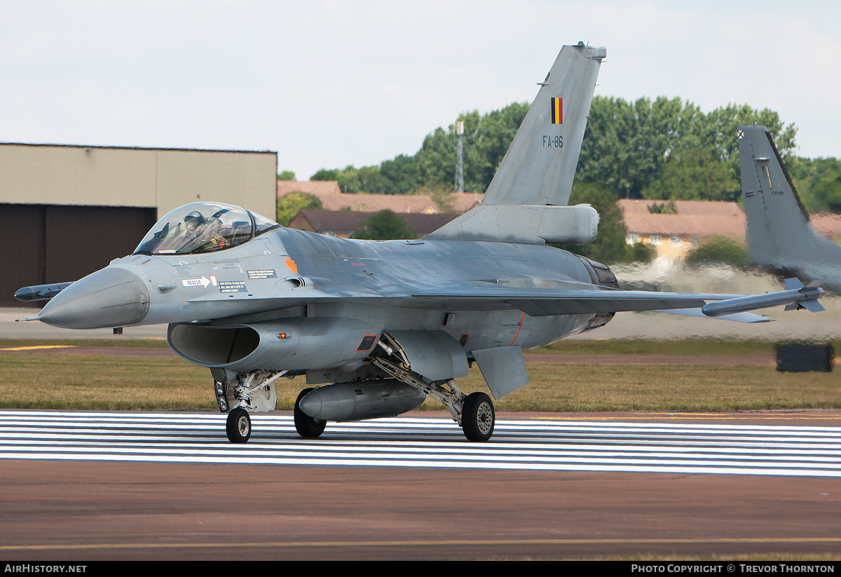 Aircraft Photo of FA-86 | General Dynamics F-16AM Fighting Falcon | Belgium - Air Force | AirHistory.net #114709