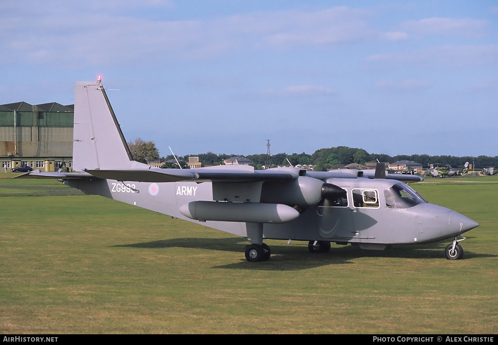 Aircraft Photo of ZG993 | Pilatus Britten-Norman BN-2T Islander AL1 | UK - Army | AirHistory.net #114723