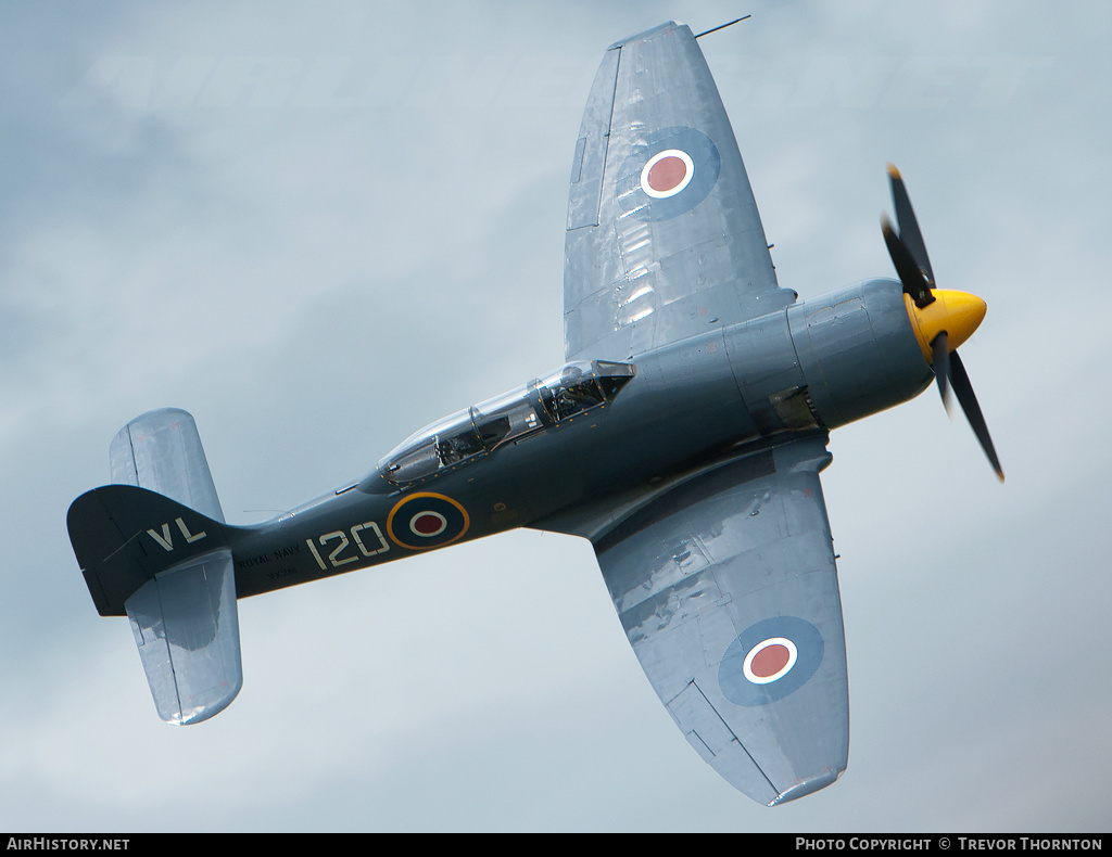 Aircraft Photo of G-RNHF / VX281 | Hawker Sea Fury T20 | UK - Navy | AirHistory.net #114731