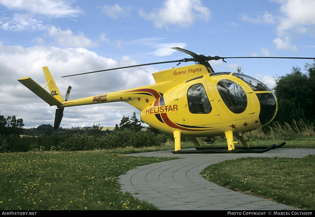 Aircraft Photo of ZK-HGL / GL | Hughes 500C (369HS) | Helistar Aviation | Kis FM | AirHistory.net #114769