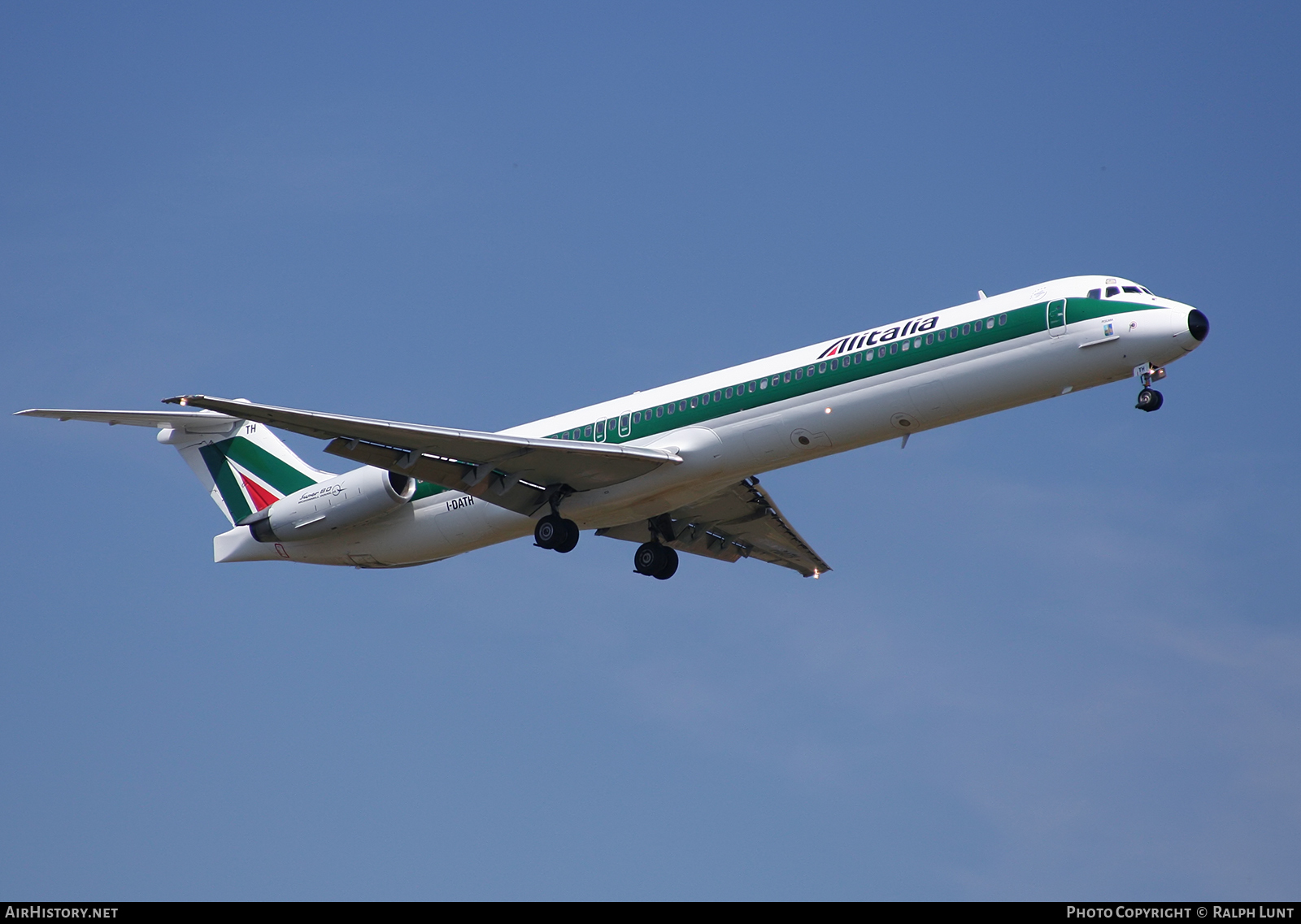 Aircraft Photo of I-DATH | McDonnell Douglas MD-82 (DC-9-82) | Alitalia | AirHistory.net #114774