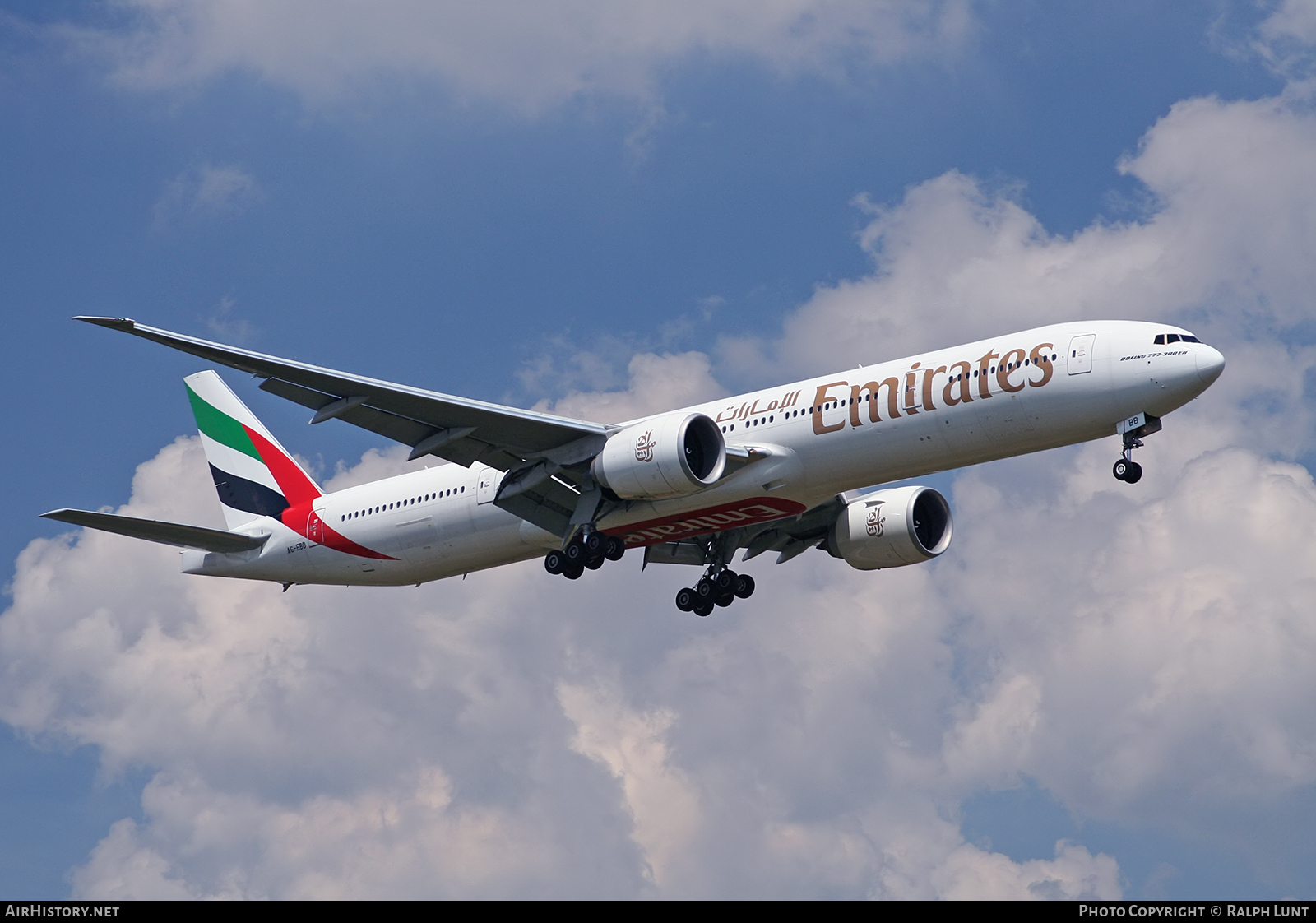 Aircraft Photo of A6-EBB | Boeing 777-36N/ER | Emirates | AirHistory.net #114776