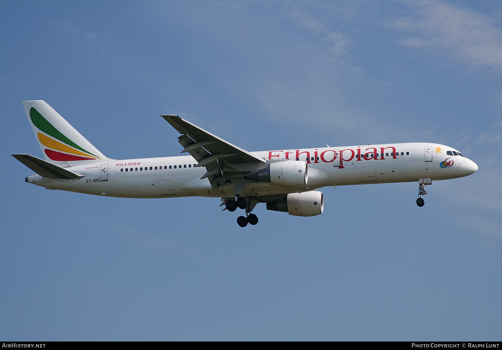 Aircraft Photo of ET-AKE | Boeing 757-260 | Ethiopian Airlines | AirHistory.net #114778