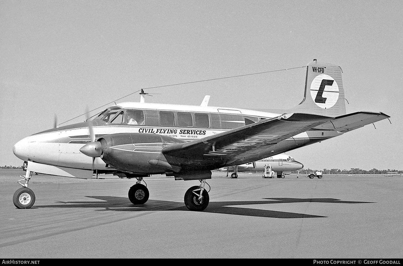 Aircraft Photo of VH-CFD | Beech 65 Queen Air | Civil Flying Services | AirHistory.net #114794