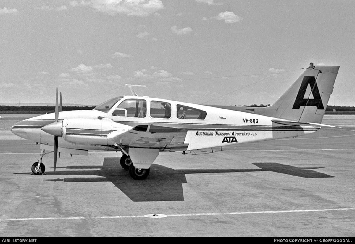 Aircraft Photo of VH-SQG | Beech D55 Baron | Australian Transport Airservices - ATA | AirHistory.net #114799