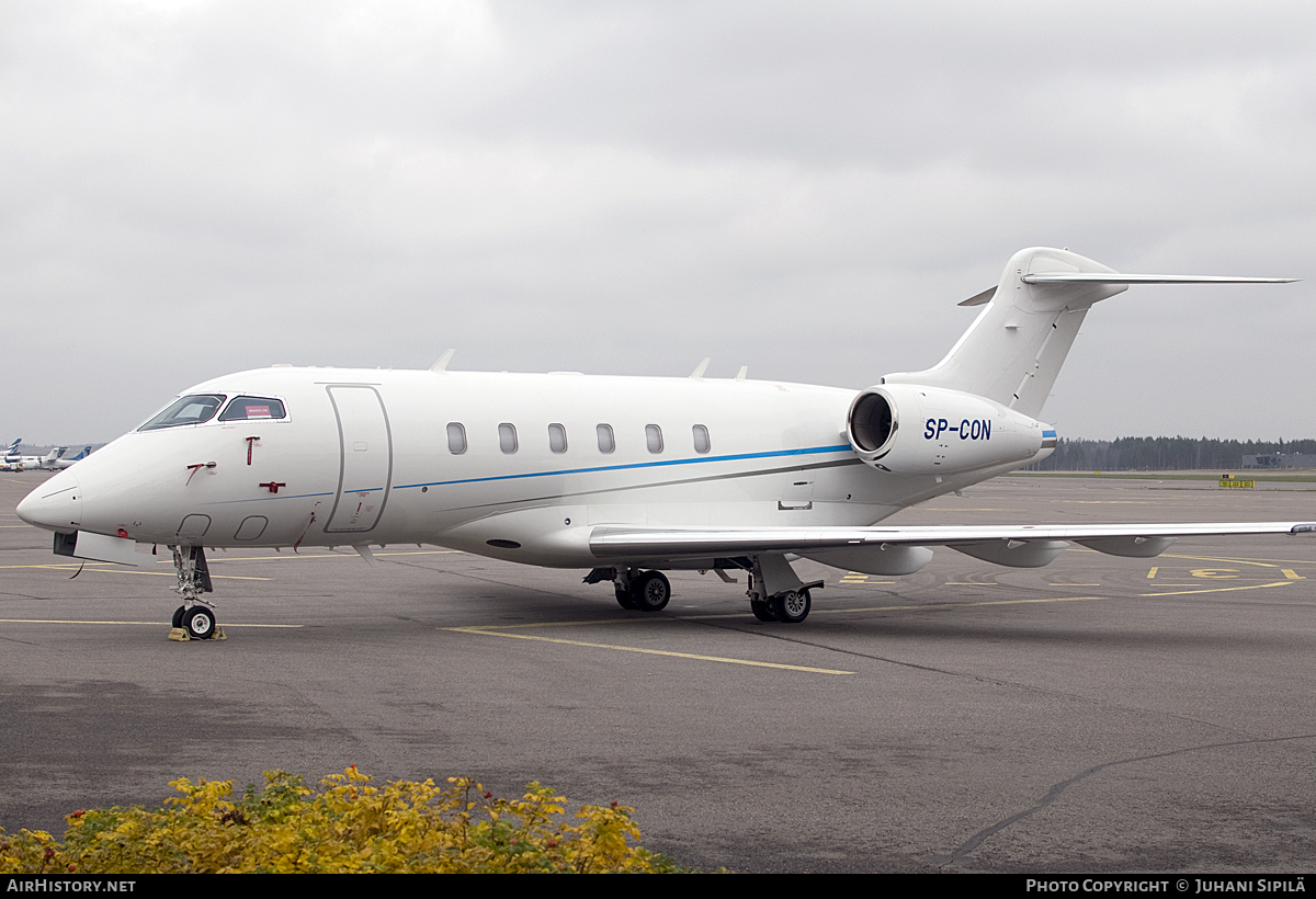 Aircraft Photo of SP-CON | Bombardier Challenger 300 (BD-100-1A10) | AirHistory.net #114876