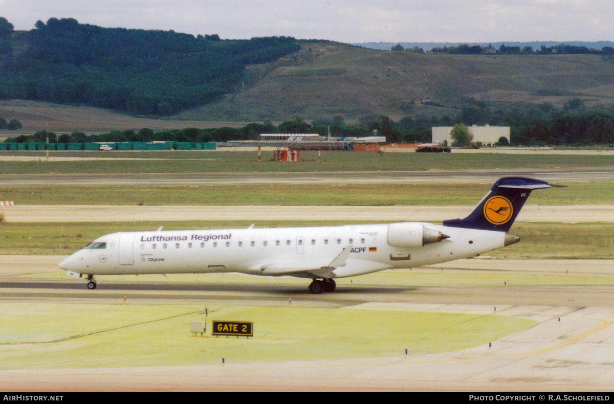 Aircraft Photo of D-ACPF | Bombardier CRJ-701ER (CL-600-2C10) | Lufthansa Regional | AirHistory.net #114885
