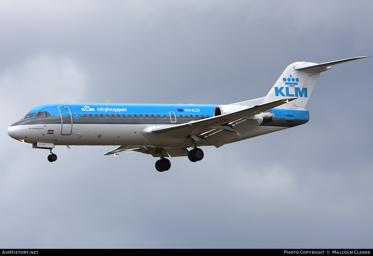 Aircraft Photo of PH-KZP | Fokker 70 (F28-0070) | KLM Cityhopper | AirHistory.net #114909