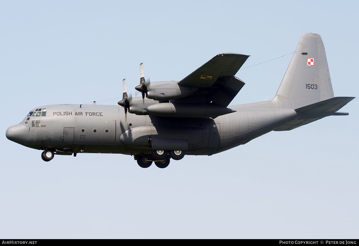 Aircraft Photo of 1503 | Lockheed C-130E Hercules (L-382) | Poland - Air Force | AirHistory.net #114915