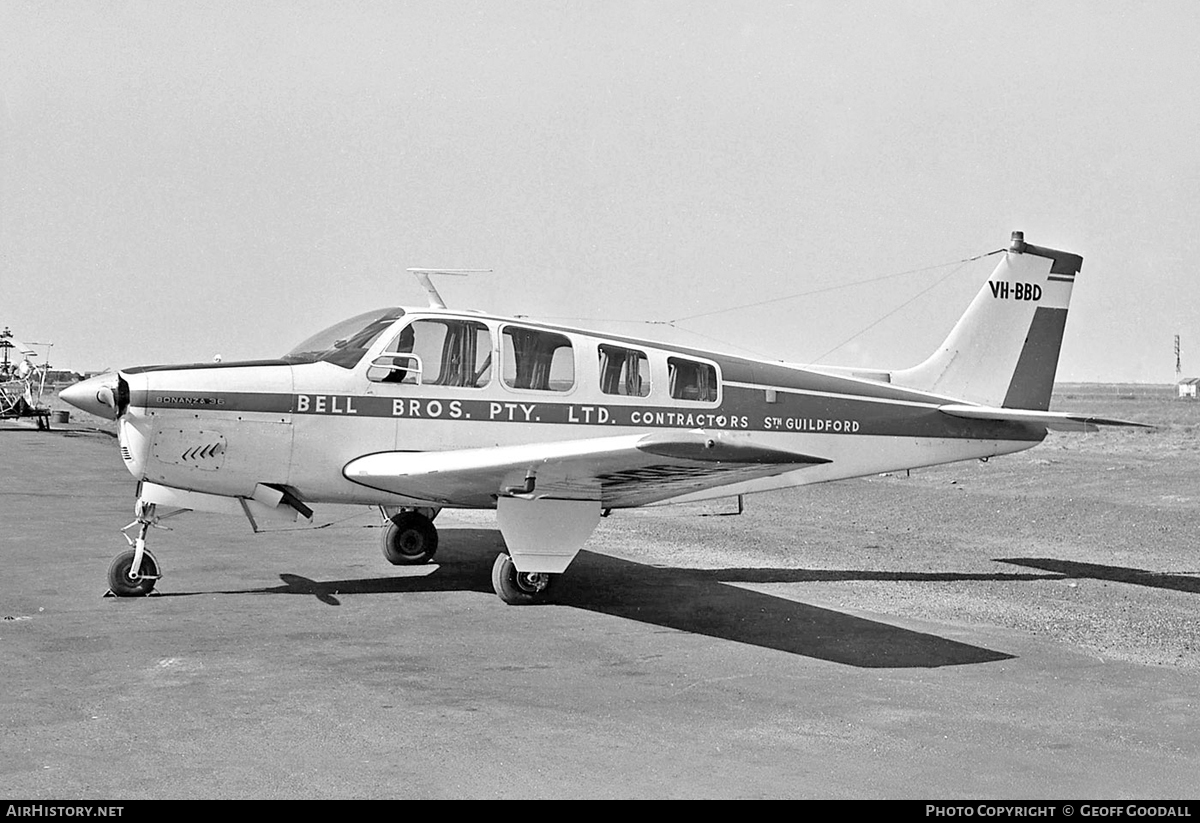 Aircraft Photo of VH-BBD | Beech A36 Bonanza 36 | Bell Bros. Contractors | AirHistory.net #114944