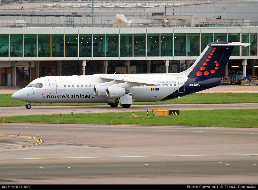 Aircraft Photo of OO-DWL | British Aerospace Avro 146-RJ100 | Brussels Airlines | AirHistory.net #114965