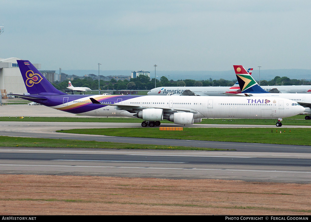 Aircraft Photo of HS-TNB | Airbus A340-642 | Thai Airways International | AirHistory.net #114970