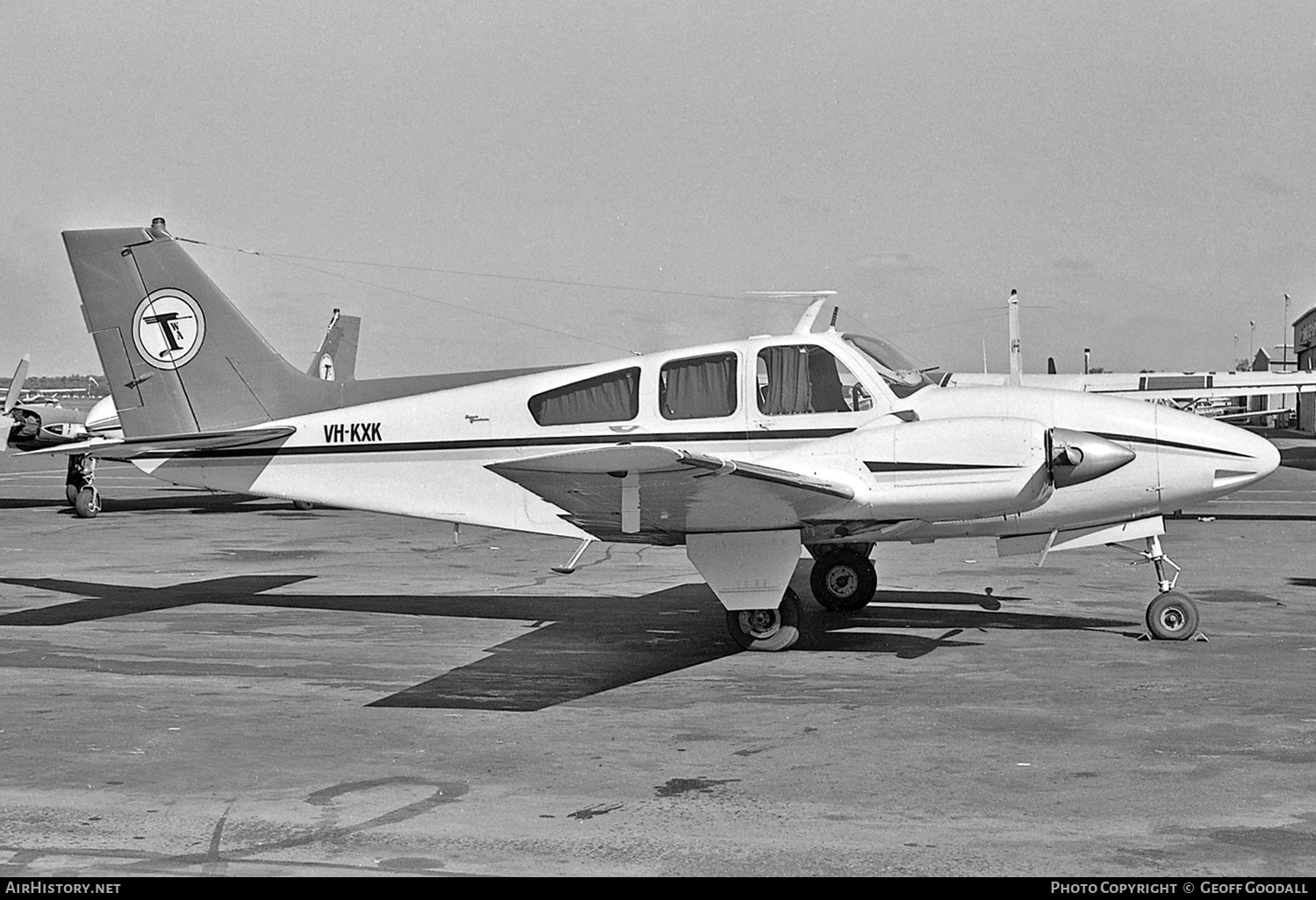 Aircraft Photo of VH-KXK | Beech C55 Baron (95-C55) | Trans West Air Charter | AirHistory.net #114971