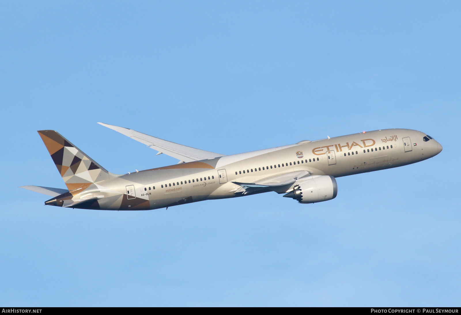 Aircraft Photo of A6-BLN | Boeing 787-9 Dreamliner | Etihad Airways | AirHistory.net #114997