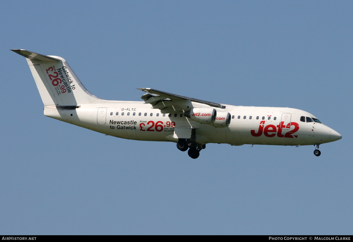 Aircraft Photo of G-FLTC | British Aerospace BAe-146-300 | Jet2 | AirHistory.net #115009