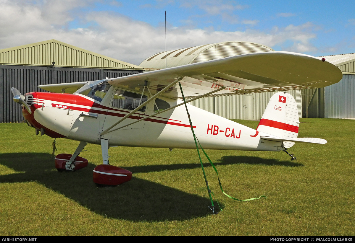 Aircraft Photo of HB-CAJ | Cessna 140 | AirHistory.net #115018