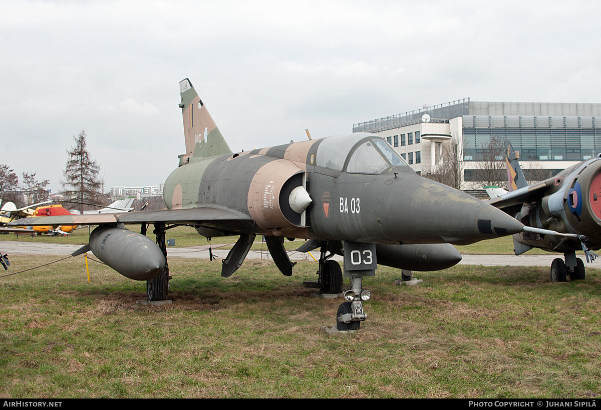 Aircraft Photo of BA03 | Dassault Mirage 5BA | Belgium - Air Force | AirHistory.net #115019