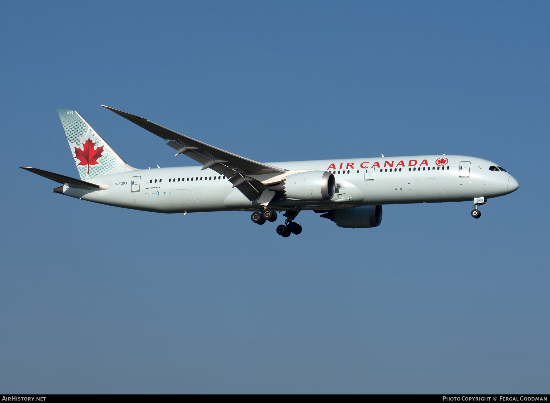 Aircraft Photo of C-FGDX | Boeing 787-9 Dreamliner | Air Canada | AirHistory.net #115112