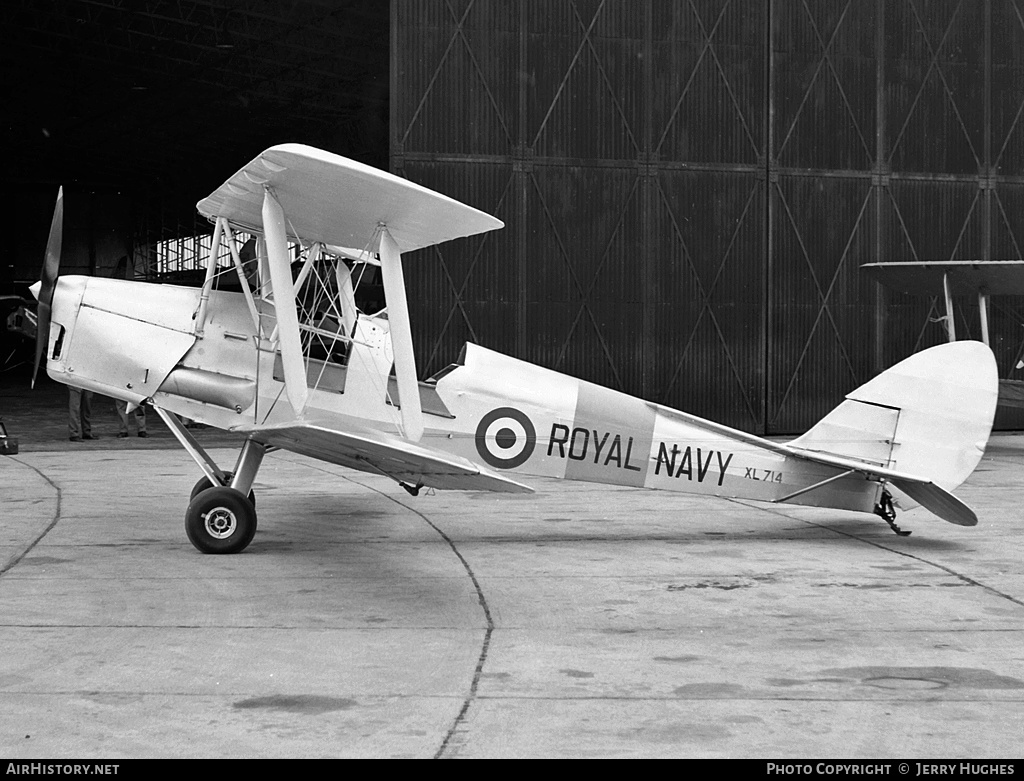Aircraft Photo of XL714 | De Havilland D.H. 82A Tiger Moth II | UK - Navy | AirHistory.net #115143