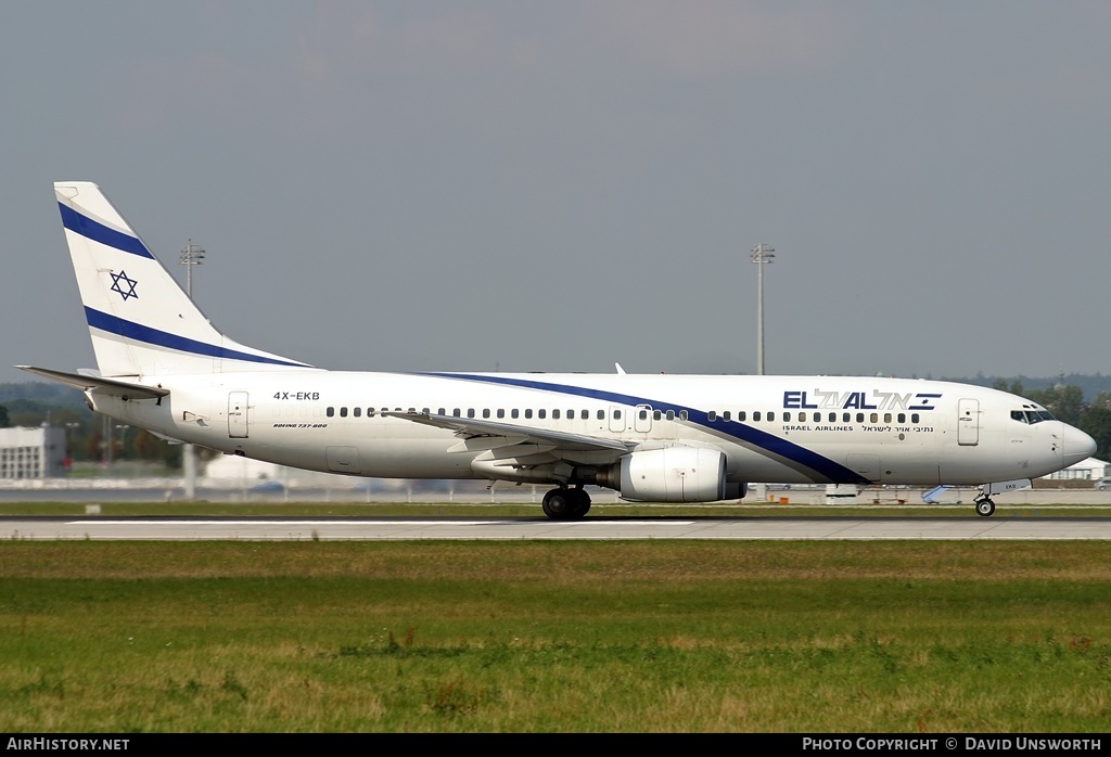Aircraft Photo of 4X-EKB | Boeing 737-858 | El Al Israel Airlines | AirHistory.net #115153
