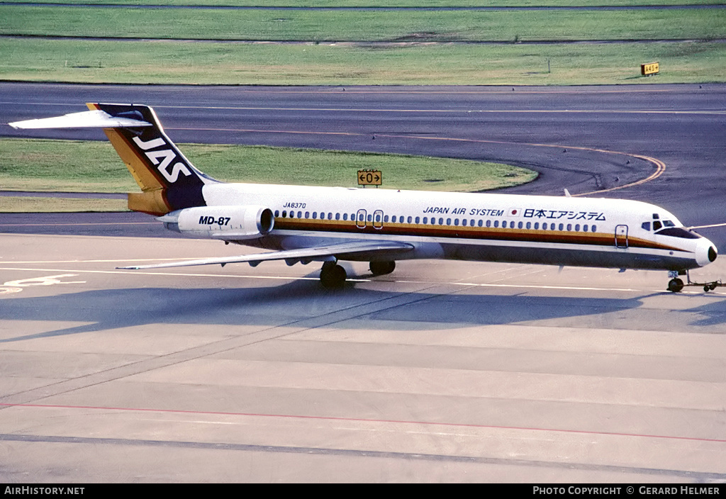 Aircraft Photo of JA8370 | McDonnell Douglas MD-87 (DC-9-87) | Japan Air System - JAS | AirHistory.net #115189