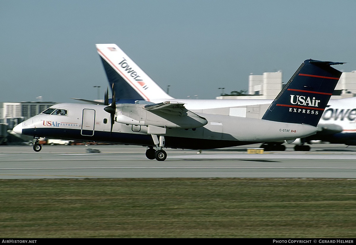 Aircraft Photo of C-GTAF | De Havilland Canada DHC-8-102 Dash 8 | USAir Express | AirHistory.net #115201