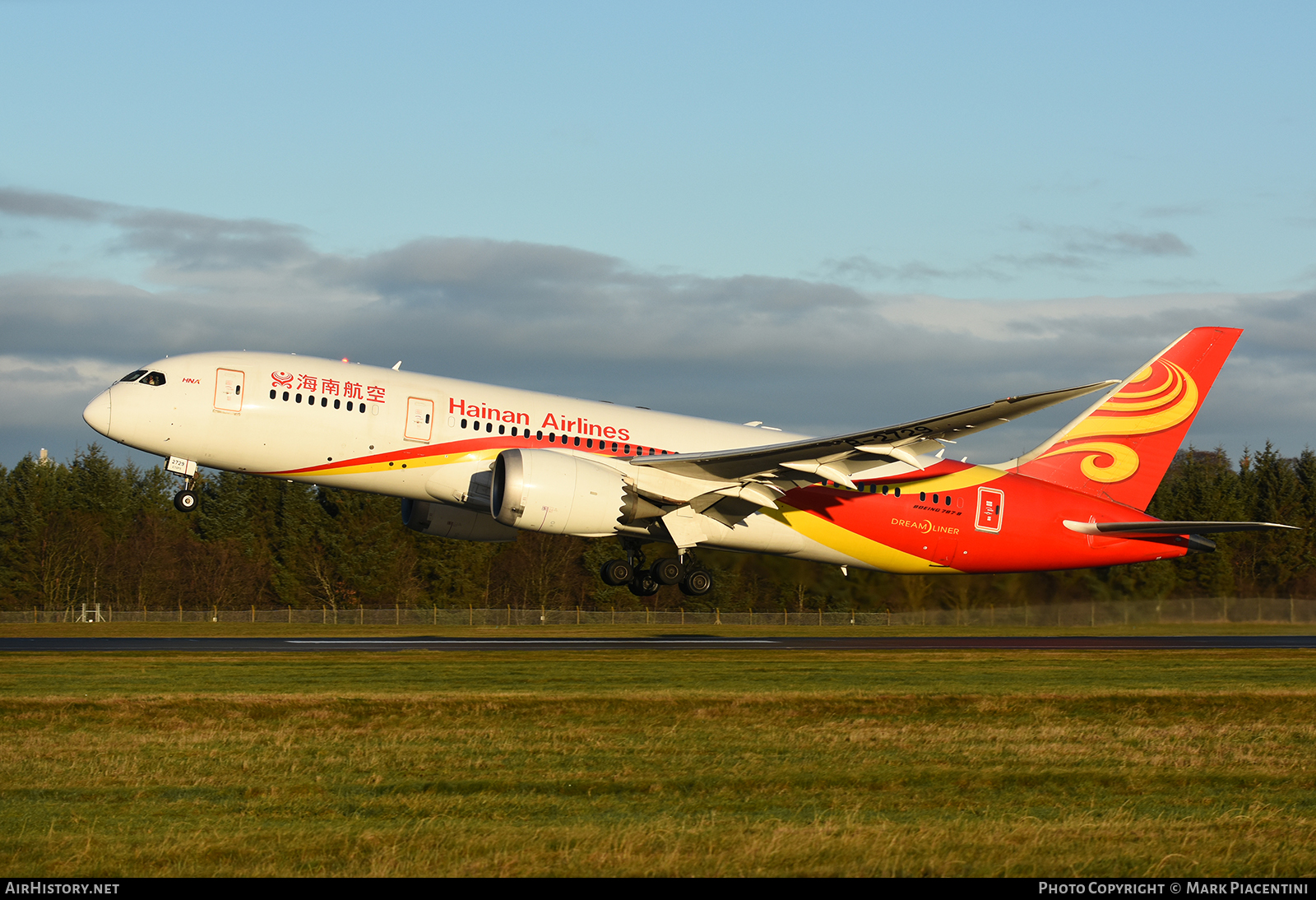 Aircraft Photo of B-2729 | Boeing 787-8 Dreamliner | Hainan Airlines | AirHistory.net #115346
