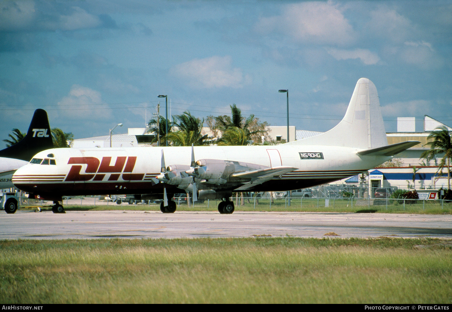 Aircraft Photo of N590HG | Lockheed L-188C(F) Electra | DHL Worldwide Express | AirHistory.net #115349