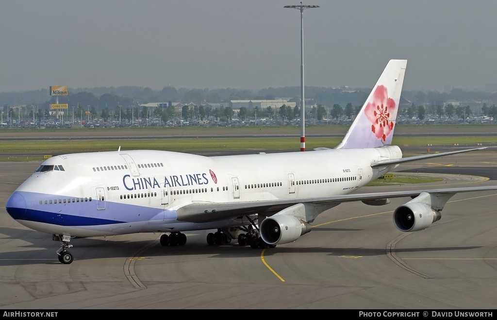 Aircraft Photo of B-18273 | Boeing 747-409 | China Airlines | AirHistory.net #115367