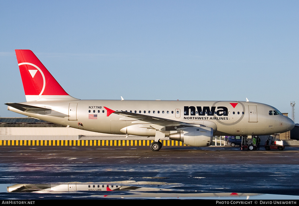 Aircraft Photo of N377NB | Airbus A319-114 | Northwest Airlines | AirHistory.net #115386
